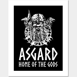 Asgard - Medieval Norse Mythology Viking God Odin Posters and Art